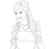 coloriage high school musical gabriella montez